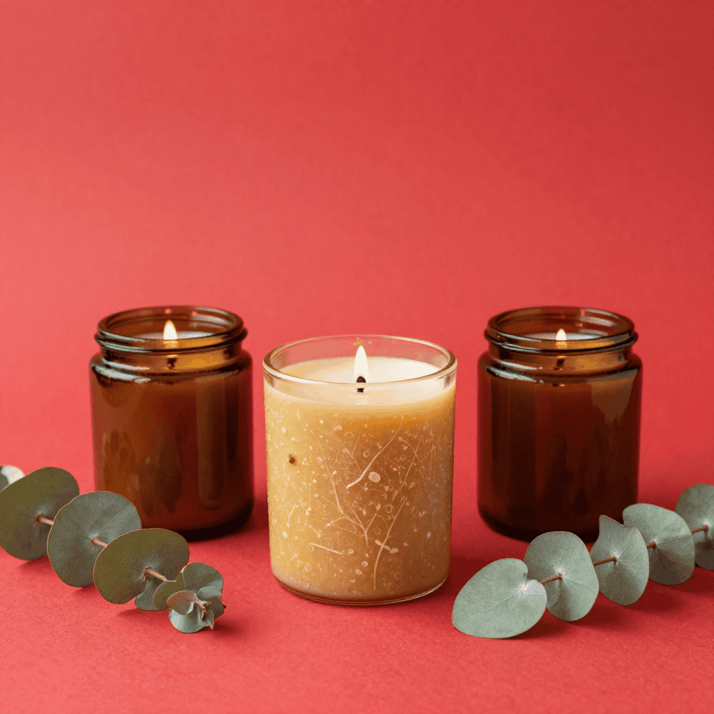 Close-up of natural wax texture